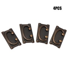 4Pcs Rustic Handle Oak