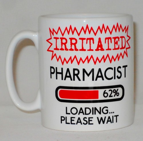 Irritated pharmacist loading - irritated,