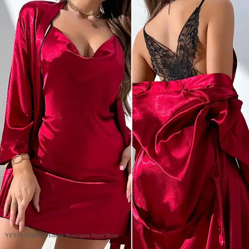 Female robe set - female, homewear
