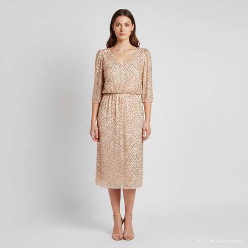 Jenny packham pinkgold chiffon - pinkgold,