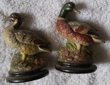 Vintage Pair Porcelain Mallard