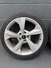 GENUINE AUDI A3 8Y S LINE 4x 18” ALLOY WHEELS - 5 SPOKE BLADE 8J ET46 S LINE