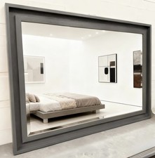 Large Dark Grey Solid Wood