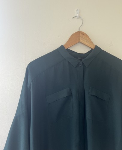 Cos dark green semi sheer - semi,