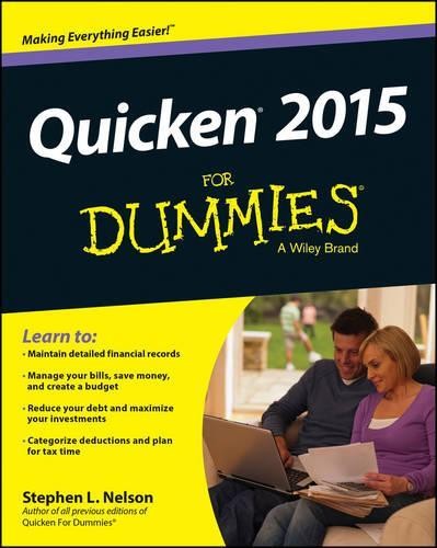 Quicken 2015 for dummies - quicken,