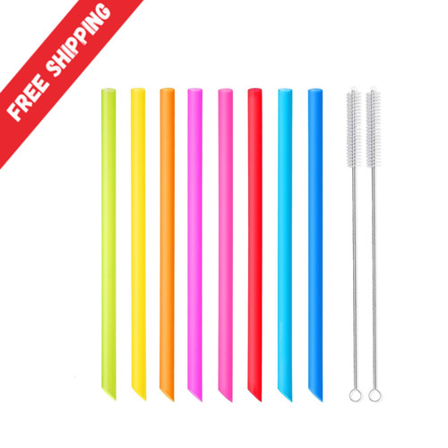 Jumbo reusable smoothie - jumbo, straws