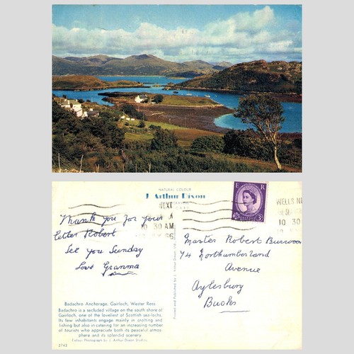 Vintage postcard badachro - -,