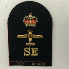 Royal Navy Survival Equipment Trade Badge Cloth Genuine