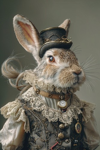 Fun quirky rabbit hare - quirky, in