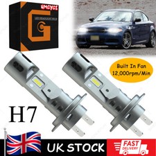 For Bmw 1 Series E82 Coupe 2007-2012 H7 Led Headlight Bulbs Light Xenon White Z7
