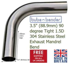 3.5" (88.9mm) 90 degree Tight