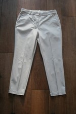 H&M cream smart capri trousers