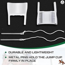 2Pcs Jump Cups with Pin Horse