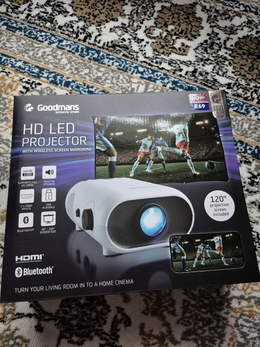 Goodmans led projector with - hd,