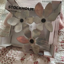 IKEA Monica Mulder Stockholm Candle Holder Triple Flower Candlestick. used