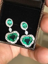 Heart Cut Emerald & Lab