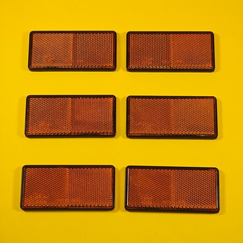 Amber reflector self adhesive - amber,