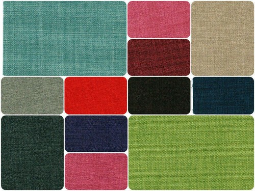 Plain soft linen look fabric - linen,