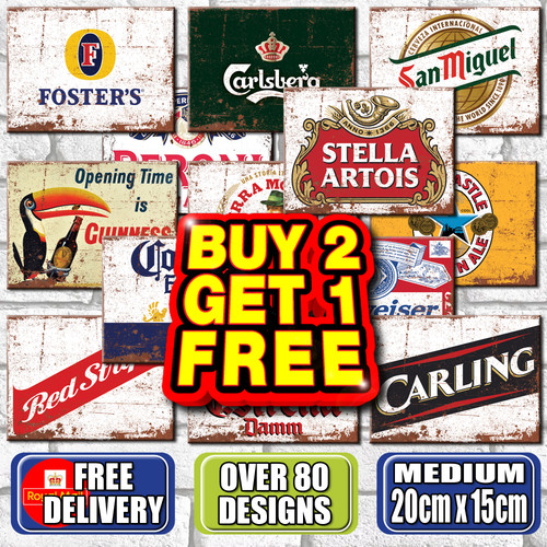 Retro metal signs - retro,