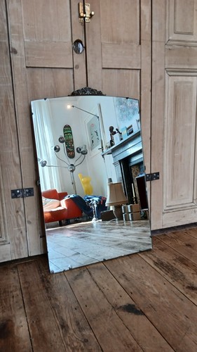 Vintage retro oak backed - ,