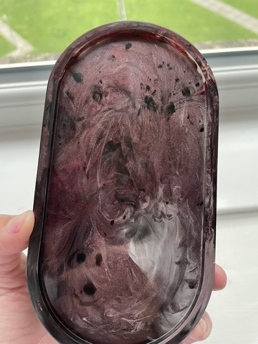 Purple black white resin - purple,,