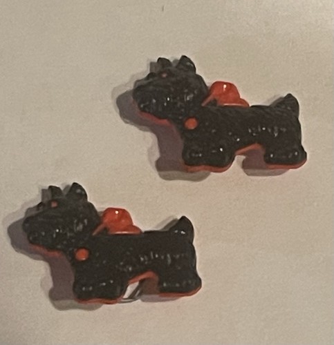 Petite black scottie dog - la,