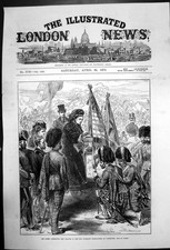 Original Old Antique Print