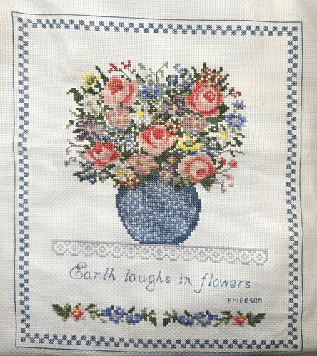 Finished floral bouquet - finished, cross