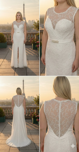 Nwt ivory lace wedding - lace, dress