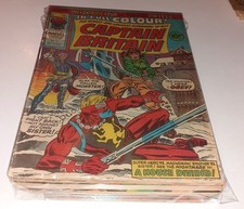 28x CAPTAIN BRITAIN no.10-39 lot Marvel UK 1976 2nd Psylocke Captain America