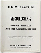 McCulloch Outboard Motor 7 1/2