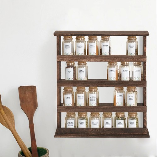 Tiers wooden spice rack - 4,