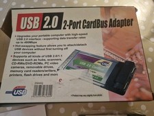 USB 2.0 2 Port CardBus Adapter