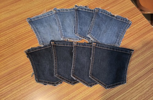 Denim jeans pockets to - 8,