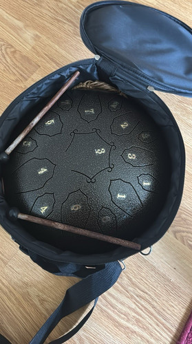 Steel handpan drum with carry - handpan,