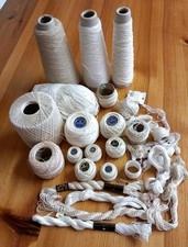 Crochet Yarn: White & Beige