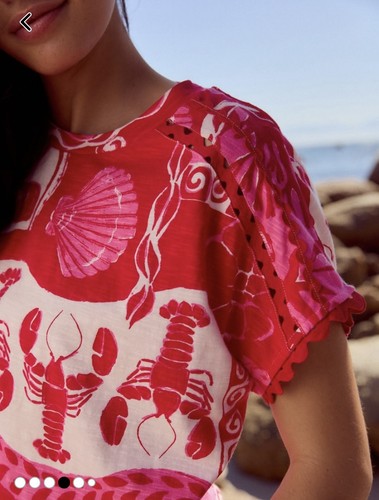 Bnwt next red pink print - next, short