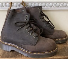 Dr.Martens 1460 Crazy Horse Gaucho Brown Leather Boots UK 4 1/2 Eu37.5 US 6 1/2