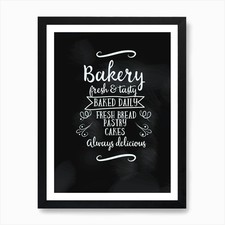 Vintage Bakery Sign Art Print