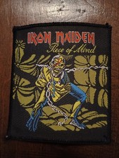Vintage Iron Maiden Patch " Piece Of Mind"