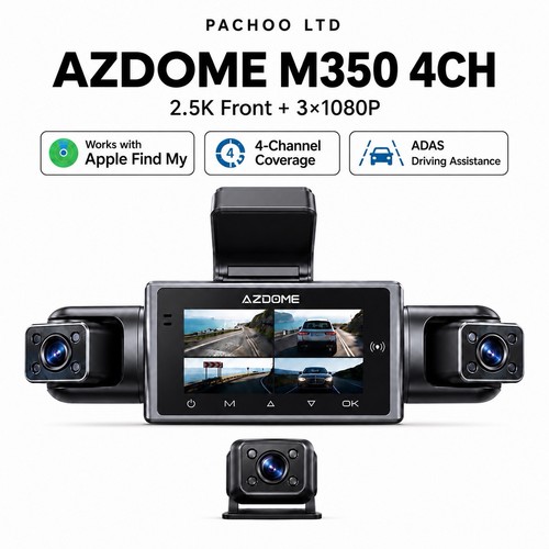 Azdome m350 4ch dash cam - 4ch,