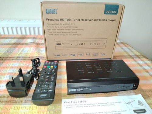 August dvb482 twin tuner - august,