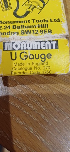 Monument tools gauge - tools, u-gauge