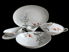 R.C. Japan Sakura Deco Fine China Dinner Serving Set