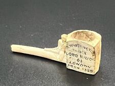 Rare Dick Whittington Mayor of London Antique Figural Clay Pipe 1800s Victorian