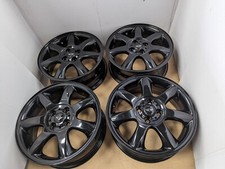 4x GENUINE GLOSS BLACK MINI COOPER S ONE 16" ALLOY WHEELS R53 R54 R55 R56 R57
