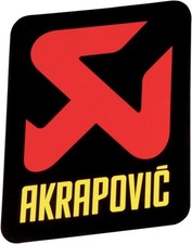 AKRAPOVIC Aluminium Heat Proof Exhaust Sticker / Badge / Decal
