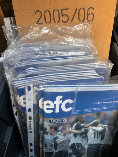 Everton home programmes - everton,
