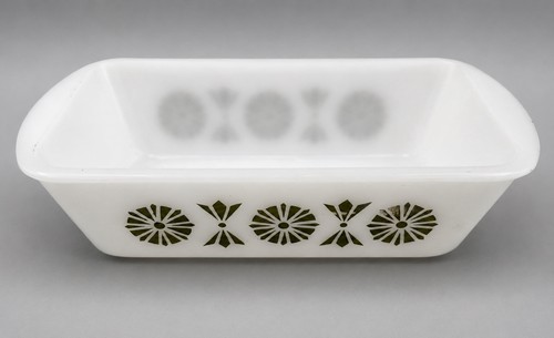 Vintage glasbake green daisy - glasbake,
