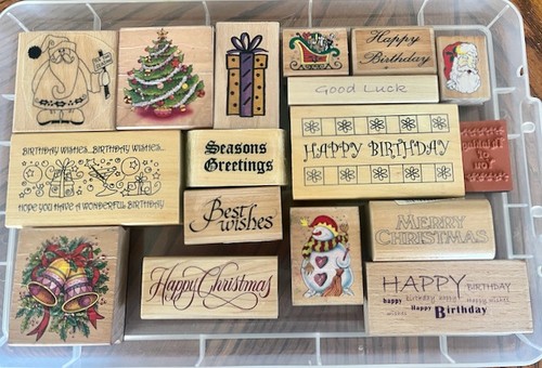 Christmas crafting stamps - stamps, &